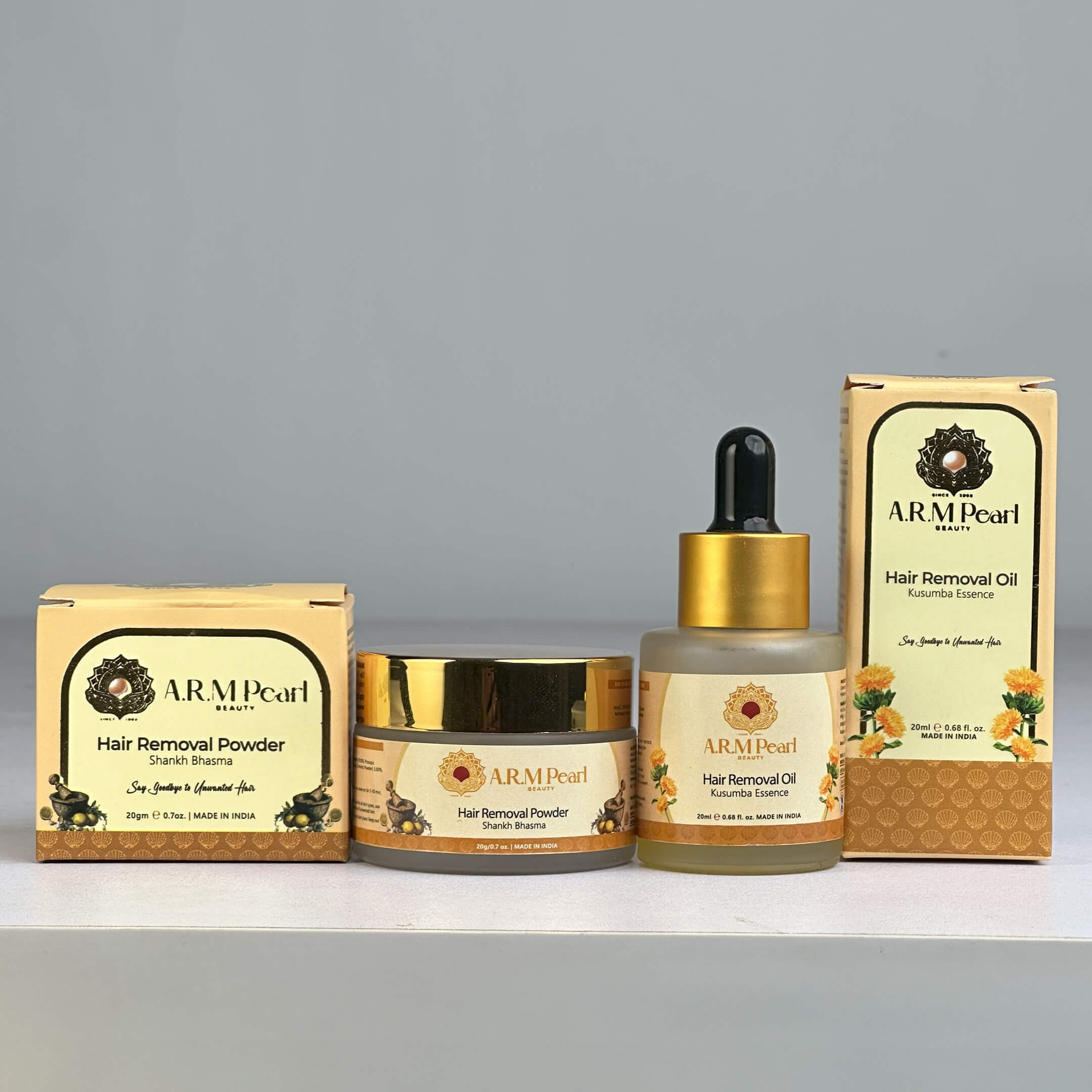 ARM Pearl Advanced Unwanted Hair Removal Powder And Oil Combo