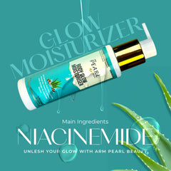 Glow Moisturizer With Almond, Vitamin E & Aloe Vera | Promotes Glowing Skin & Gives Nourishing Moisturization For 24 Hours | For All Skin Types