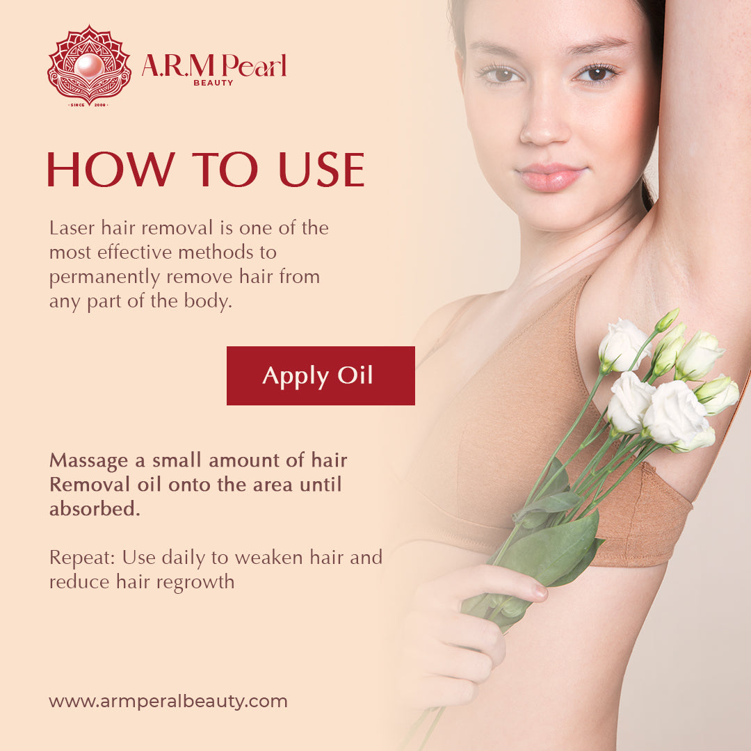 How To Use Advanced Unwanted Hair Removal Oil
